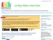 Tablet Screenshot of fr.blog.openfoodfacts.org